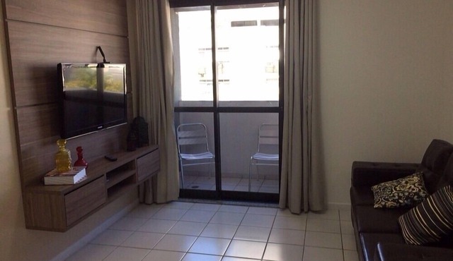 APT TOP 2 AIR-CONDITIONED BEDROOMS AND AIR-CONDITIONED LIVING ROOM SLEEPS 08 PEOPLE in Maceió
