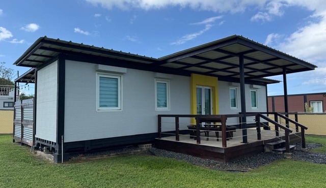 Beautiful equipped container house located in a quitcozy place- 5 min from beach in Isabela