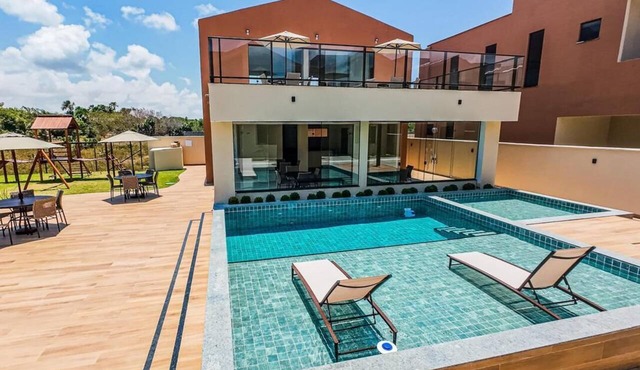 House 18 | Private Pool, Gourmet Area and 4 Suites - Near the City Center. in Barreirinhas