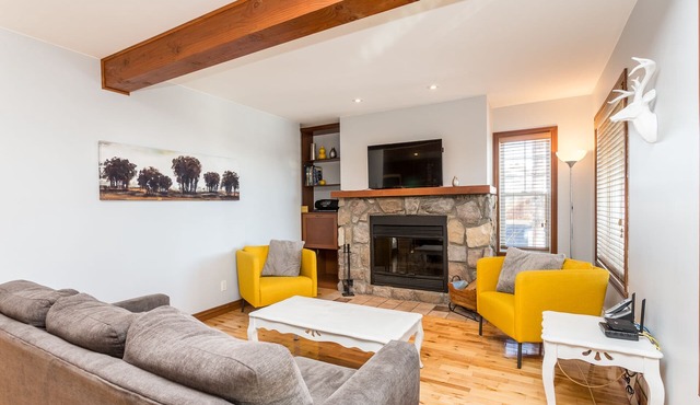 Luxury 2 bedrooms Condo with fireplace, a great view, BBQ. in Mont-Tremblant