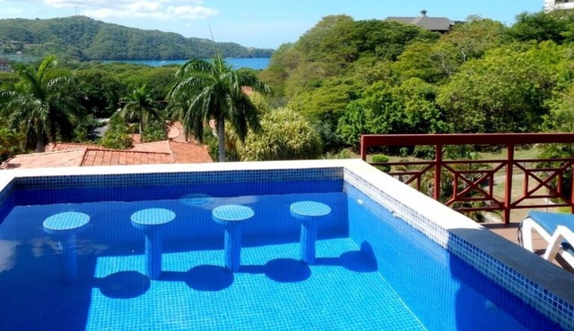 Spacious ocean-view villa with private pool. in Playa Hermosa