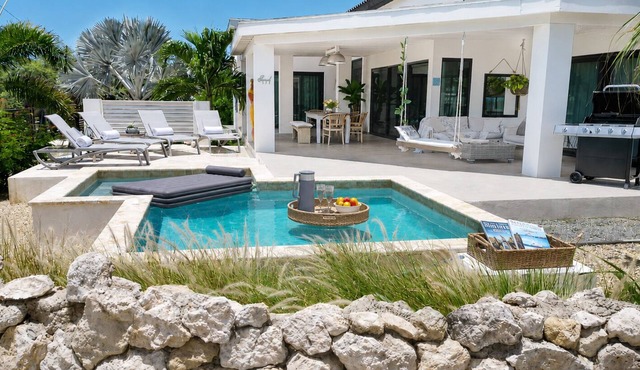 Stunning Modern Villa - 2 min drive to Palm Beach -private pool - amazing view! in Noord