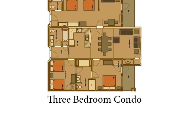 Cedar Stone Three Bedroom Condo @ Spring Brook Resort | Spacious Condo on Golf Course in Wisconsin Dells